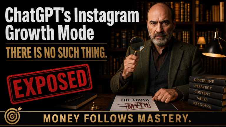 ChatGPT Instagram Growth Mode is a myth — exposed by The Boomer Blogger